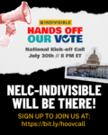 Hands Off Our Vote poster