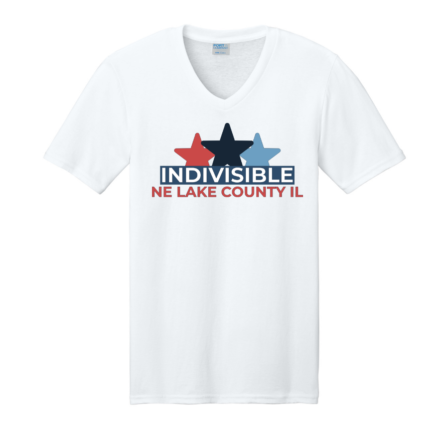 White T-Shirt with our half-round logo on it